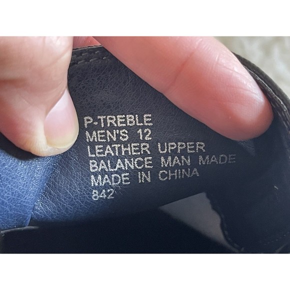 Steve Madden P-Treble Men's Sz 12 Leather Black Dress Shoes Loafers Slip On NWOB - Picture 6 of 14